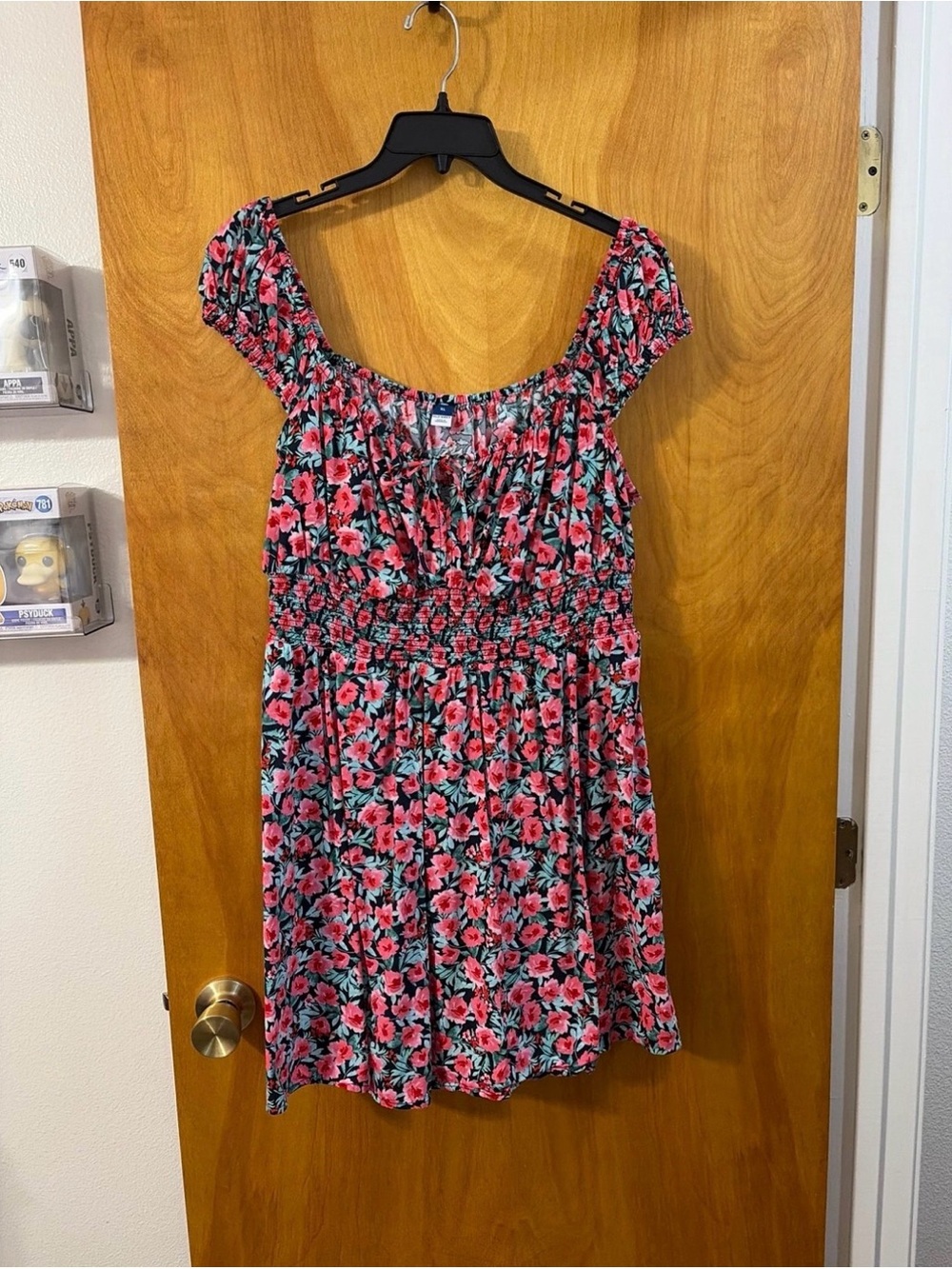 Floral Smocked Waist Mini Dress